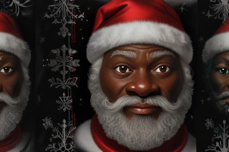 Black Santa Claus photo